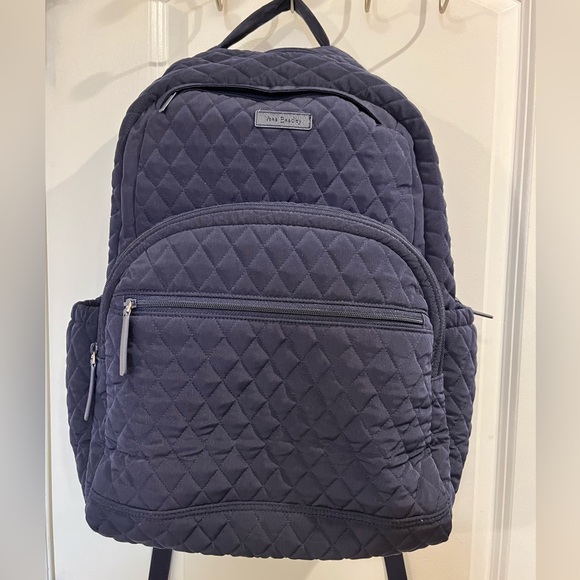 Vera Bradley Handbags - Vera Bradley Large Classic Essential Backpack/Laptop Bag Navy Blue